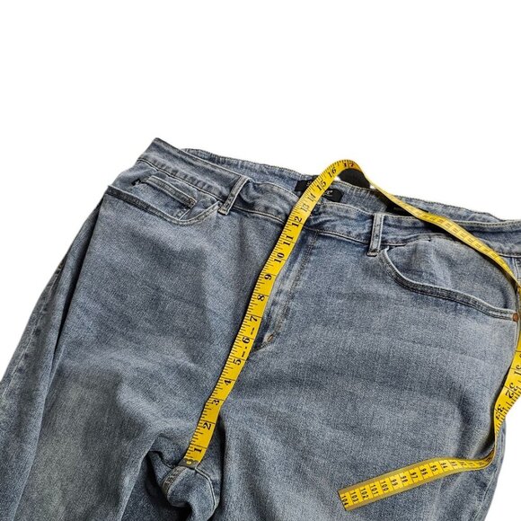Judy Blue Womens Boyfriend Fit Jeans, Stretch, Plus Size, Blue, Size 24W - Picture 6 of 9